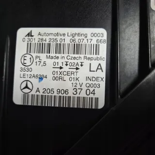A2059063704 Фара левая Mercedes C W205 Арт e10658539, вид 6