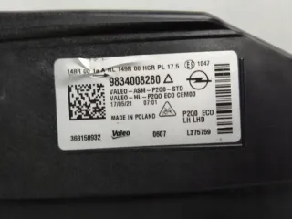 9834008280 Фара левая Opel Mokka 2 Арт e10663009, вид 9