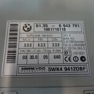 6943791 Блок управления (другие) BMW 3 E90/E91/E92/E93 Арт e10665398, вид 2