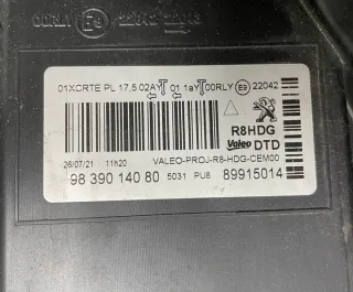 9839014080 89915014 Фара правая Peugeot 508 2 Арт e10665726, вид 9