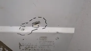 1611710680 Ручка наружная задняя правая белая Citroen Jumper 2 Арт 11360842, вид 2