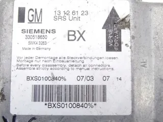13126123 Блок AirBag Opel Vectra C  Арт e8015668, вид 4