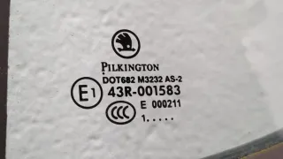  Дверь задняя левая серебристая Skoda Fabia 2 restailing Арт 20444225, вид 4
