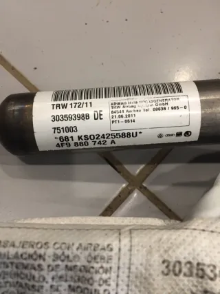 4F9880742A Подушка безопасности боковая (шторка) Audi A6 C6 (S6,RS6) Арт 2-35274, вид 3