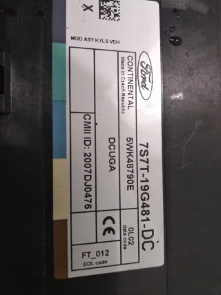 7s7t19g481dc Блок комфорта Ford S-Max 1 restailing Арт 2-61762, вид 3