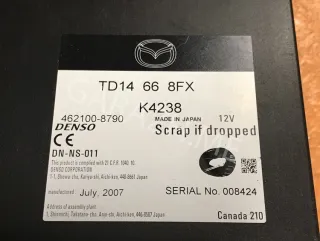 TD14 66 8FX Блок навигационной системы Mazda CX-9 1 Арт 2-292962, вид 5