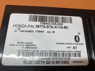 39770-STK-A110-M1 Блок bluetooth Acura RDX 1 Арт 2-543143, вид 6