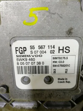55567114HS Блок управление двс Opel Astra G Арт 2-706524, вид 2