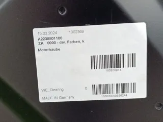 A2238801100 Капот Mercedes S W223 Арт 2-916986, вид 19