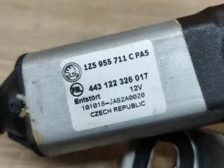 1z5955711c Моторчик передних стеклоочистителей (дворников) Skoda Octavia A5 Арт 2-942656, вид 3