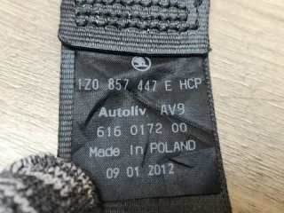 1z0857447e Ремень безопасности Skoda Octavia A5 Арт 2-958898, вид 6