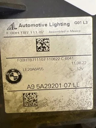5A29201-07 Фара левая BMW X3 G01 Арт e12734994, вид 2
