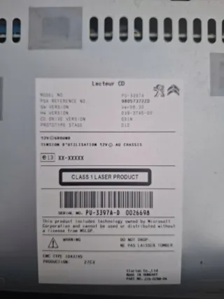 98057372ZD Блок навигации Citroen C4 Picasso 2 Арт e12722862, вид 3