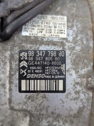 9834779880 31024583 Компрессор кондиционера Opel Crossland x Арт e12722790, вид 6