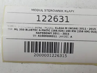 A1669006311 Блок управления (другие) Mercedes ML/GLE W166 Арт e12710629, вид 6