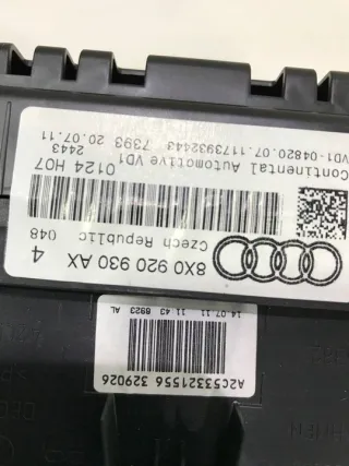 8X0920930AX Щиток приборов (приборная панель) Audi A1 Арт e12701531, вид 2