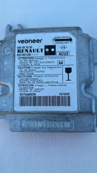 606083300 Блок AirBag Renault Kangoo 2 Арт e12700801, вид 3