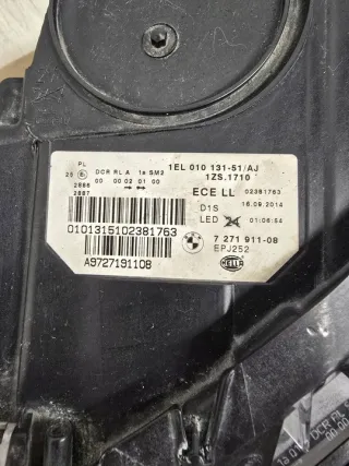 1EL010131-21 727190708 Фара левая BMW 5 F10/F11/GT F07 Арт e12697899, вид 2