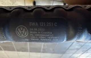 5WA121251C 5Q0121251HS 5WA816411C 3SEW2661 Радиатор (основной) Volkswagen Golf 8 Арт e12666324, вид 3