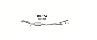 1140451, 1146860, 1356024, C60140500A Глушитель Ford Fusion 1 Арт av0242455_2, вид 1