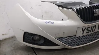 6J0807217H Бампер передний белый Seat Ibiza 4 Арт 20054687, вид 2