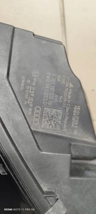 8W0,033 Фара передняя (комплект) Audi A4 B9 Арт AL17742348047, вид 6
